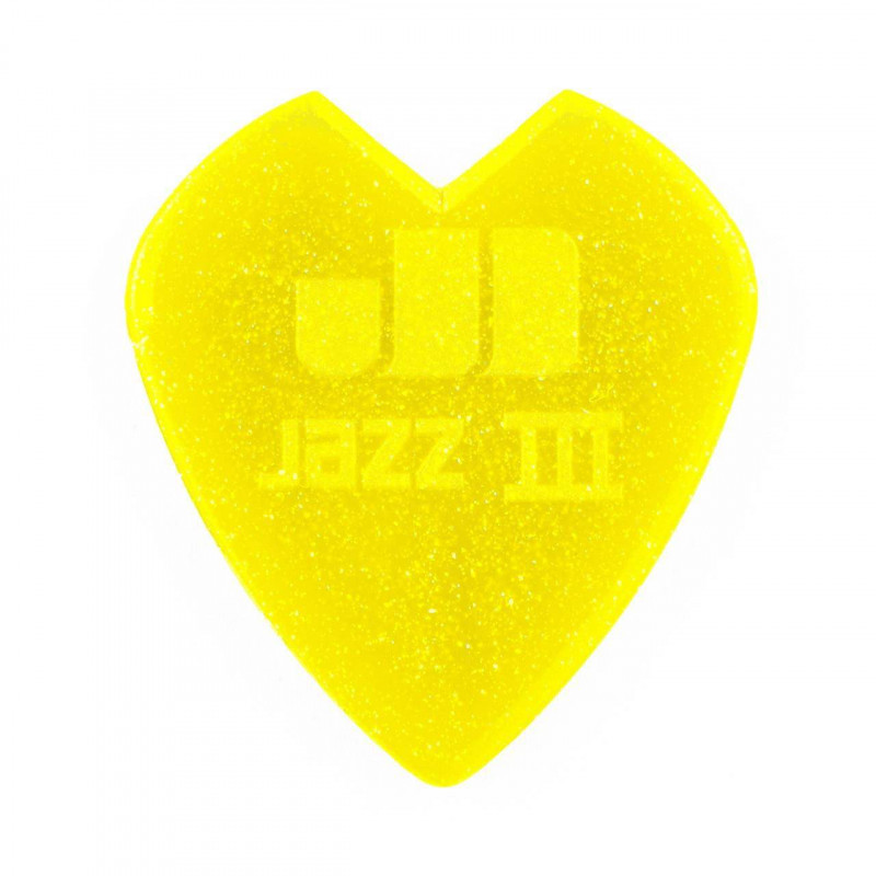 COMPRAR Pack de 6 Púas DUNLOP KIRK HAMMET Yellow Glitter  Jazz III.