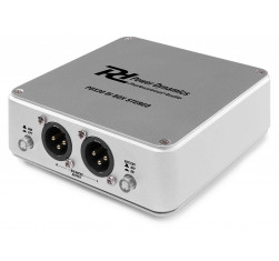 Caja de inyeccion estereo DI ,dos entradas Jack 6.3 mm. 2 salidas XLR 2