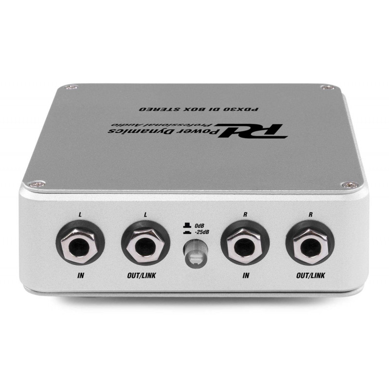 Caja de inyeccion estereo DI ,dos entradas Jack 6.3 mm. 2 salidas XLR