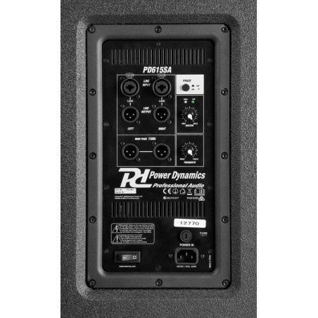 POWER DYNAMICS PD615SA Subwoofer Activo 15", 500 W.RMS