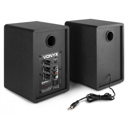 VONYX SMN50B Monitor Estudio Activo 5" Pareja, 100 Watts Pico ( 50 Watts RMS)