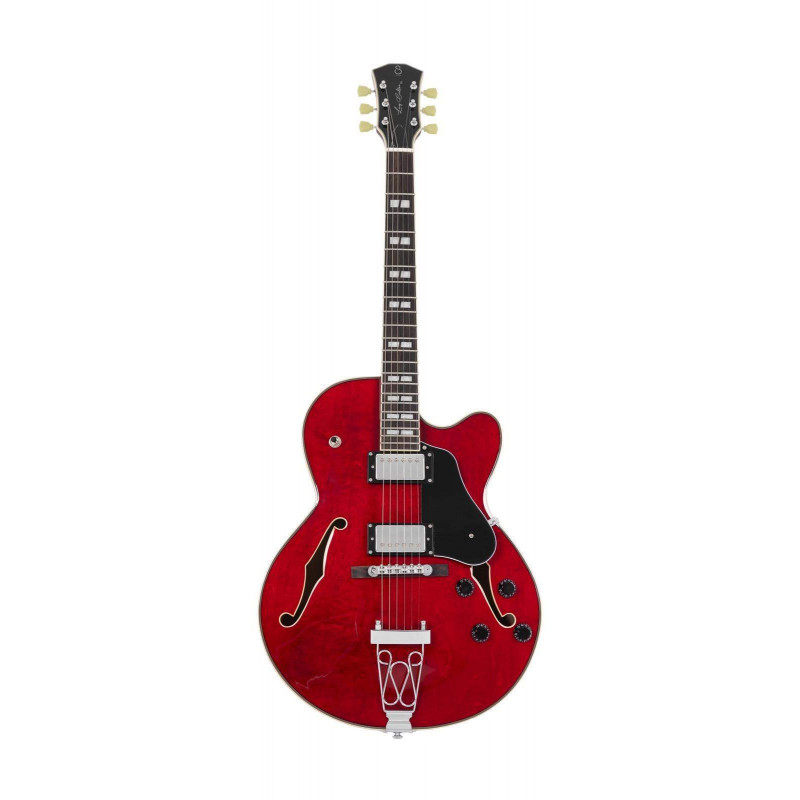 LARRY CARLTON H7F SEE THROUGH RED Guitarra Eléctrica 