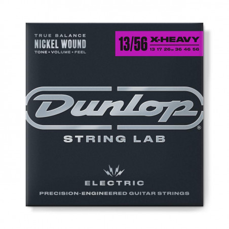 Juego de cuerdas para guitarra Eléctrica Dunlop Perfomance+ DEN1356 Nickel Wound - X Heavy Hybrid Calibre 13-56. Juego de cuerdas para guitarra Eléctrica Dunlop Perfomance+ DEN1356 Nickel Wound - X Heavy Hybrid Calibre 13-56.