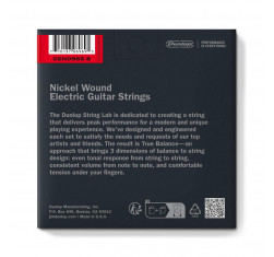 Juego de cuerdas para guitarra Eléctrica de 8 Cuerdas Dunlop Perfomance+ DEN0965 09-65. Calibre 9-11-16-24-32-42-54-65. 2