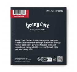 Juego de cuerdas para guitarra Eléctrica Dunlop Heavy Core Nickel Wound DHCN1048 10-48. Calibre 10-13-17-28-38-48. 2