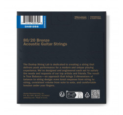 comprar Juego de cuerdas para guitarra Acústica Dunlop DAB1356 Bronze 80/20 Medium , Calibre 13 - 56. 2