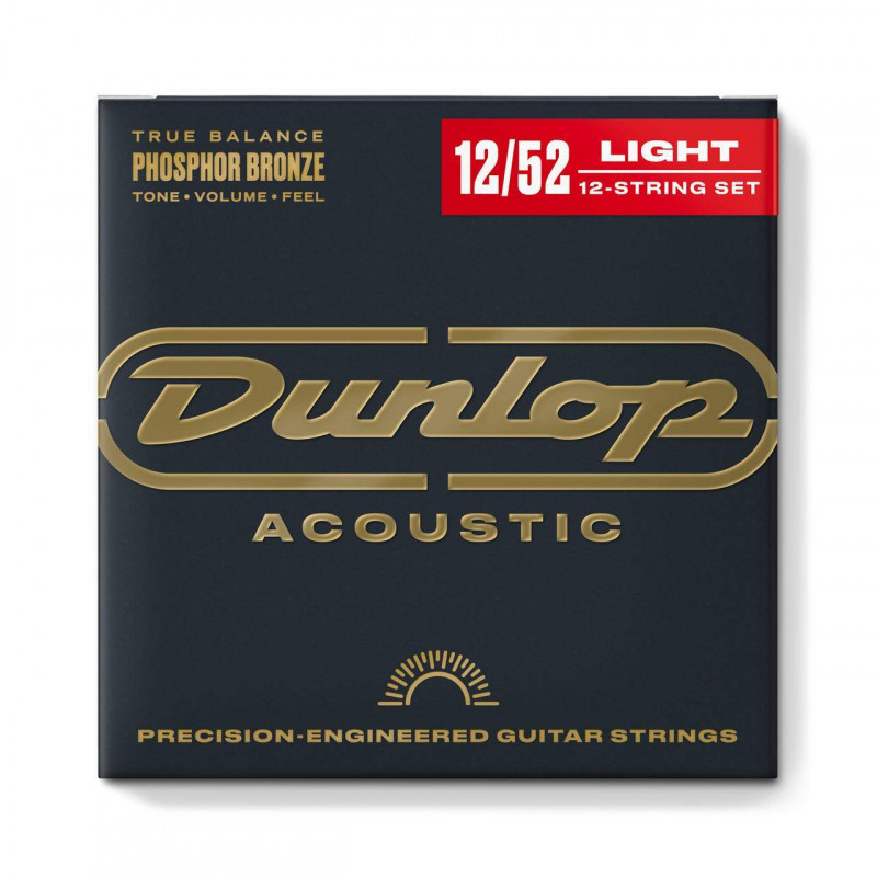 comprar Juego Acústica de 12 Cuerdas Dunlop dap1252j Phosphor Bronze Medium, Calibres 12-52.