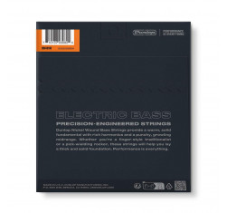 Juego de cuerdas para Bajo Eléctrico Nickel Dunlop DBN45100 Medium Light 45-100. Calibre Medium Light 45-65-80-100. 2
