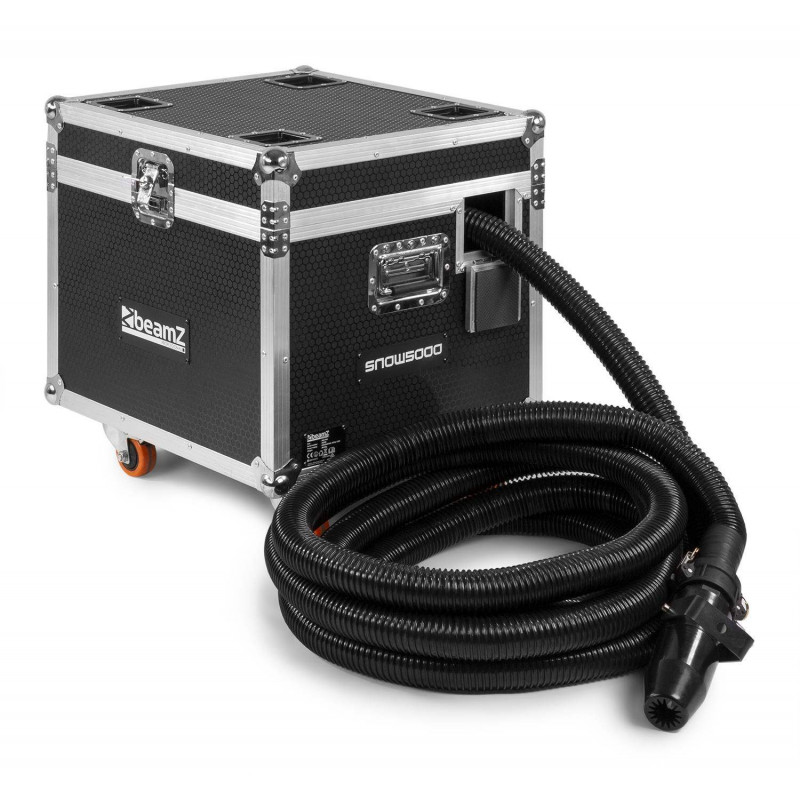 BeamZ SNOW5000 Maquina de nieve Profesional alto volumen,FlightCase