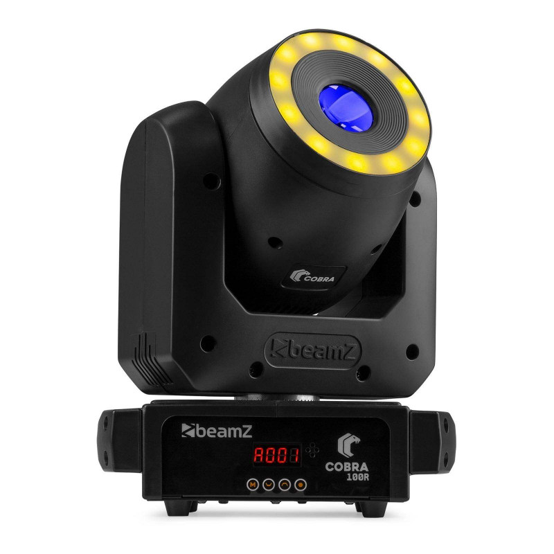 BeamZ COBRA100R LED Cabeza Móvil Spot con Anillo, Led Blanco 100W.