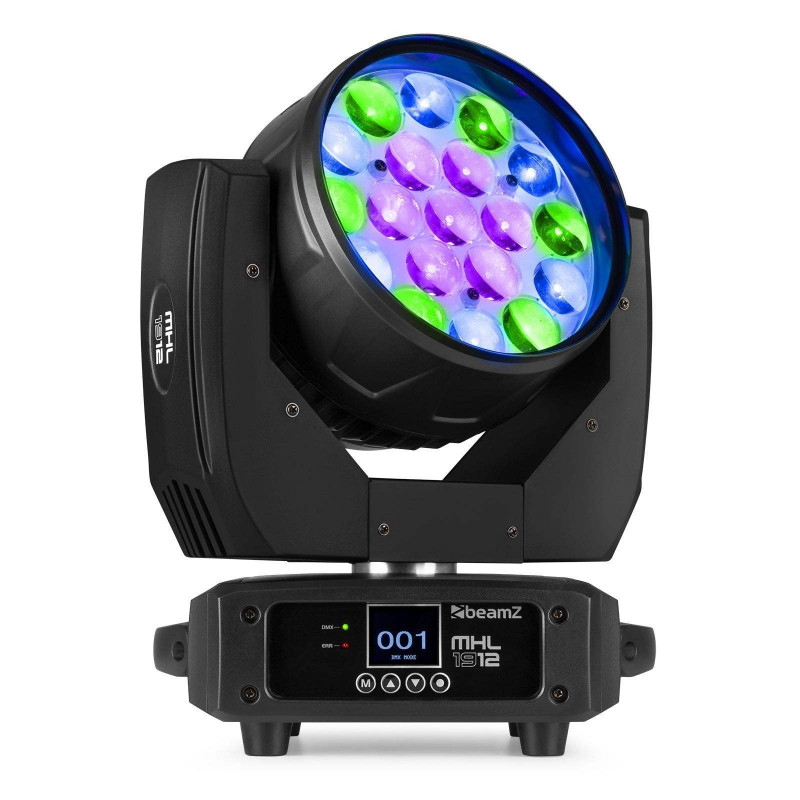 BeamZ MHL1912 LED WASH Cabeza Móvil con Zoom ,19x12Watts RGBW