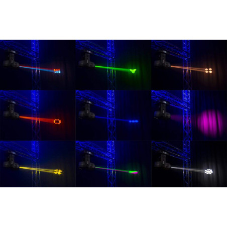 TIGER 17R 350W BEAM/SPOT Cabeza Móvil 2 Piezas en Flightcase