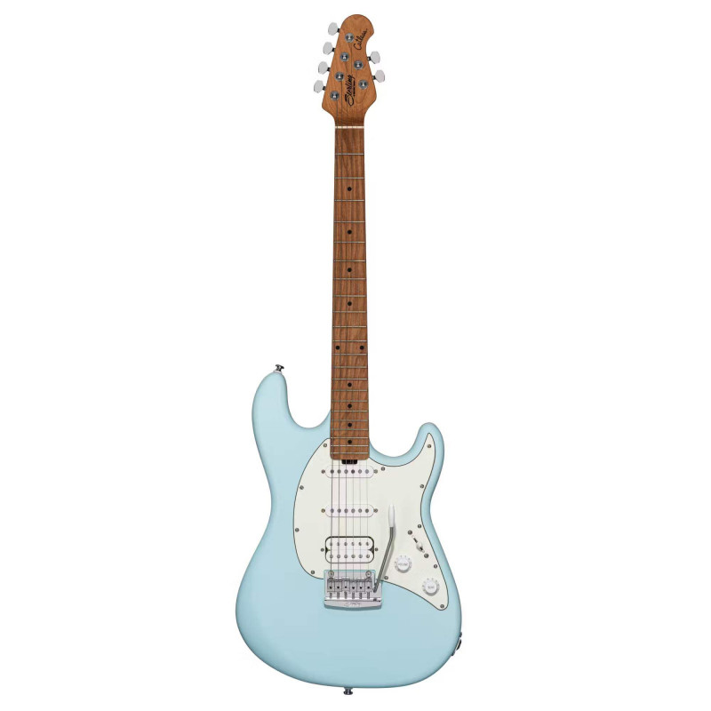 comprar Guitarra Eléctrica STERLING by MUSICMAN CUTLASS CT50 HSS M/M TREMOLO, Tipo Strato, en color Daphne Blue Satin.