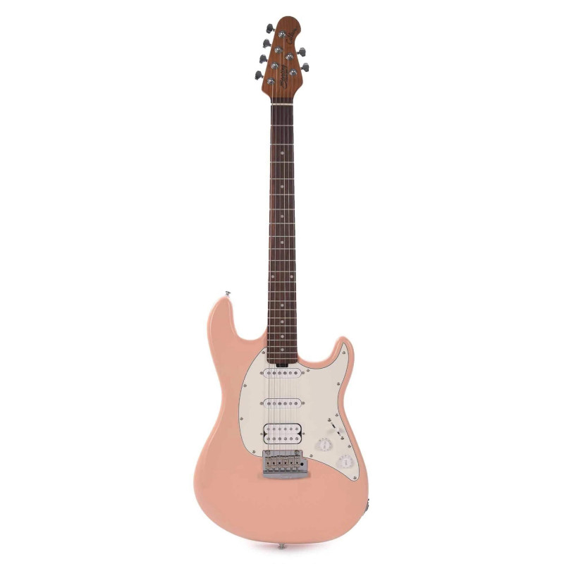 comprar Guitarra Eléctrica STERLING by MUSICMAN CUTLASS CT50 HSS M/R TREMOLO, Tipo Strato, en color Pueblo Pink Satin.