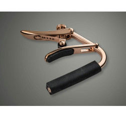 comprar Cejilla Capo Royale Guitarra Acústica/Eléctrica SHUBB C1RG Oro Rosa, con mecanismo de rodillo y acción suave . 2
