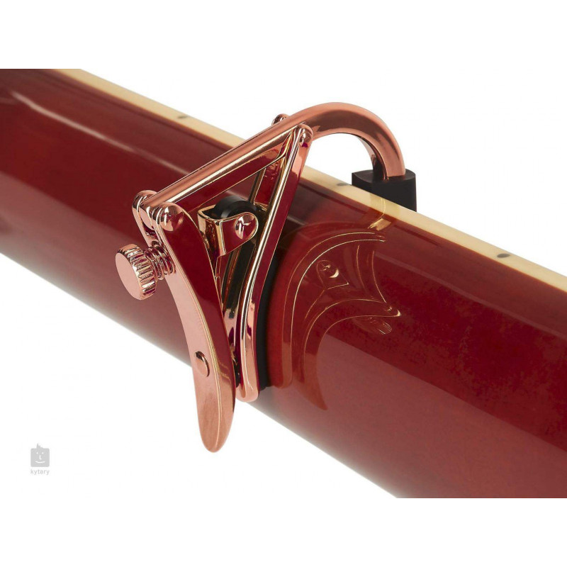 comprar Cejilla Capo Royale Guitarra Acústica/Eléctrica SHUBB C1RG Oro Rosa, con mecanismo de rodillo y acción suave .