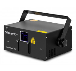 BeamZ Phantom 2000 Laser Puro Diodo RGB,Salida garantizada 2W,Rojo (500mW), Verde (500mW) y Azul (1000mW)