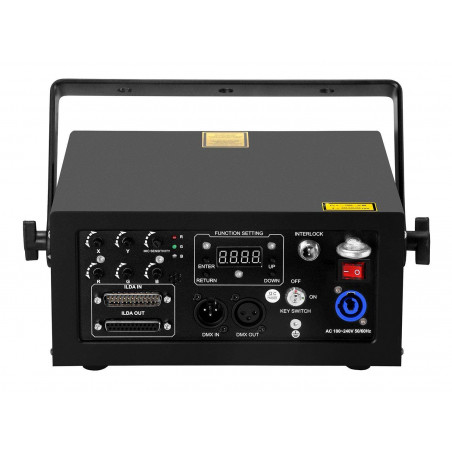 Beamz Phantom 5000 Laser Puro Diodo RGB, Salida garantizada 5W,Rojo (1300mW), Verde (1500mW) y Azul (2200mW) Beamz Phantom 5000 Laser Puro Diodo RGB, Salida garantizada 5W,Rojo (1300mW), Verde (1500mW) y Azul (2200mW)