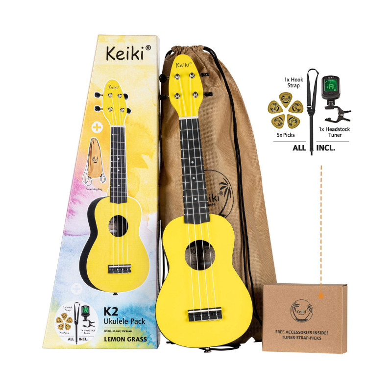 ORTEGA KEIKI K2-LGR Pack Ukelele Soprano