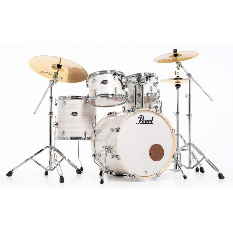 comprar bateria Pearl Export EXX EXX705NBR Slipstream White (C777) con set de herrajes y pack de platos SABIAN SBR.