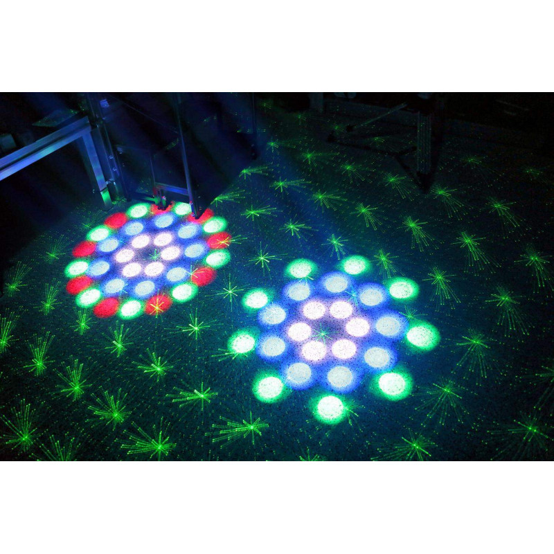 TERMINATOR IV LED efecto Doble Moonflower, laser y strobo
