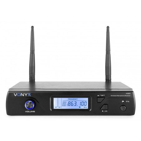 Vonyx WM61 Micrófono inalámbrico de Mano UHF 16Ch