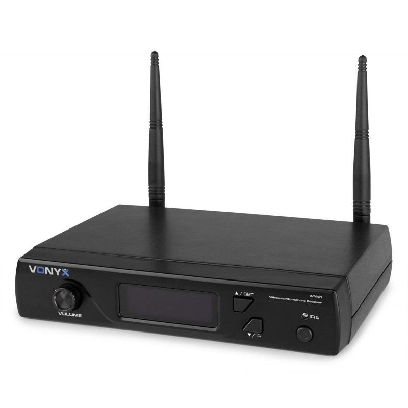 Vonyx WM61 Micrófono inalámbrico de Mano UHF 16Ch