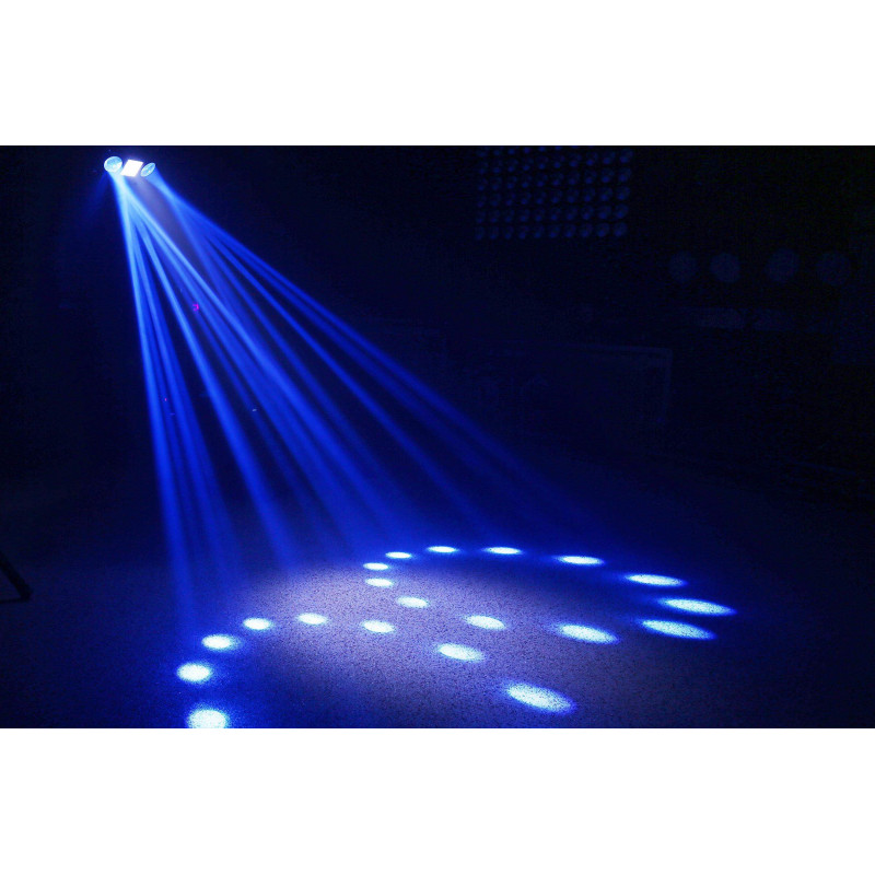 Urano LED Doble Moonflower con Strobo Efecto Discoteca