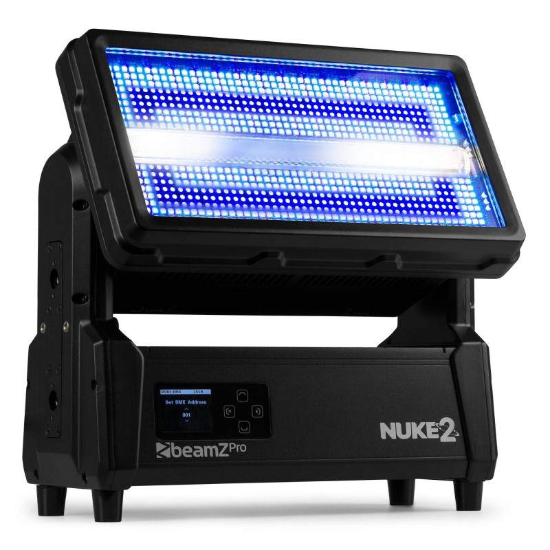 BEAMZ NUKE2 Strobo/Baño de Color Motorizado Exterior IP65