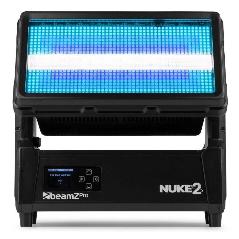 BEAMZ NUKE2 Strobo/Baño de Color Motorizado Exterior IP65
