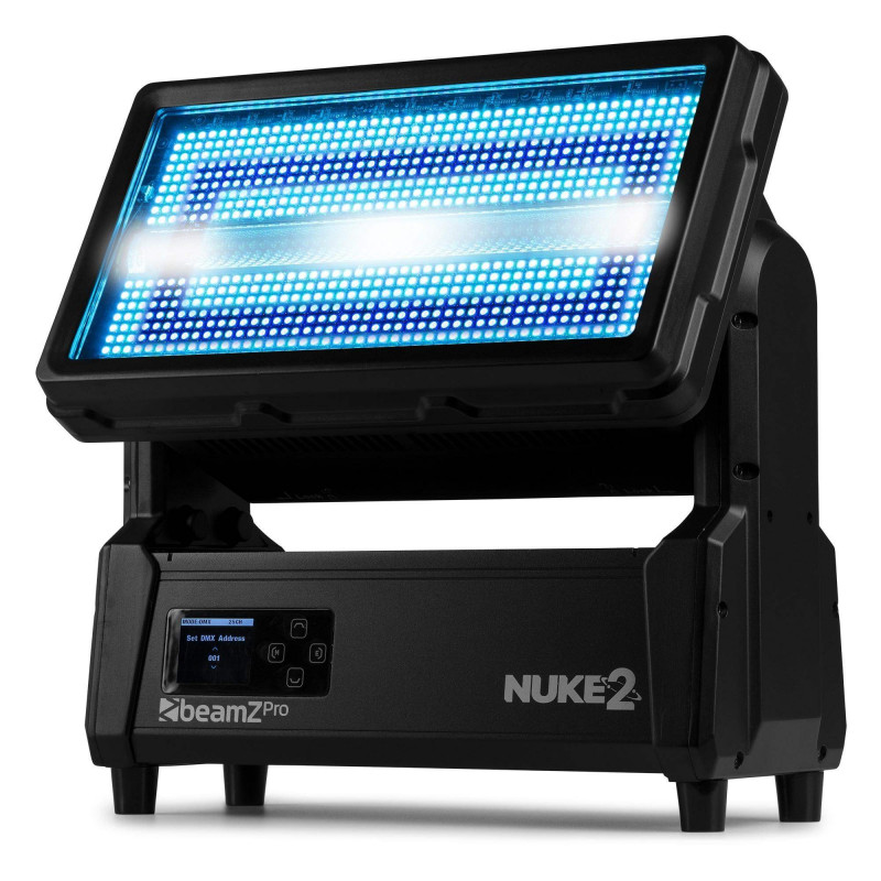 BEAMZ NUKE2 Strobo/Baño de Color Motorizado Exterior IP65