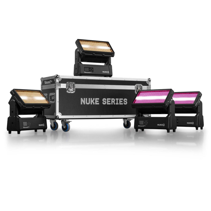 BEAMZ FLCNL04 Flightcase para 4 unidades de NUKE1 o NUKE2