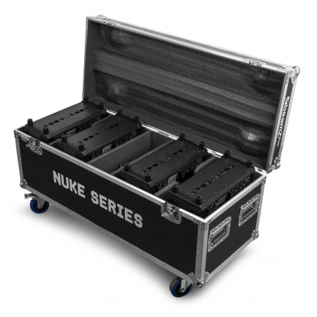 BEAMZ FLCNL04 Flightcase para 4 unidades de NUKE1 o NUKE2