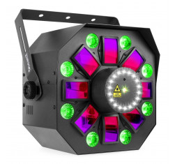 MULTIBOX Efecto Disco 4-en-1 Derby, PARLED, Laser y Strobo 2