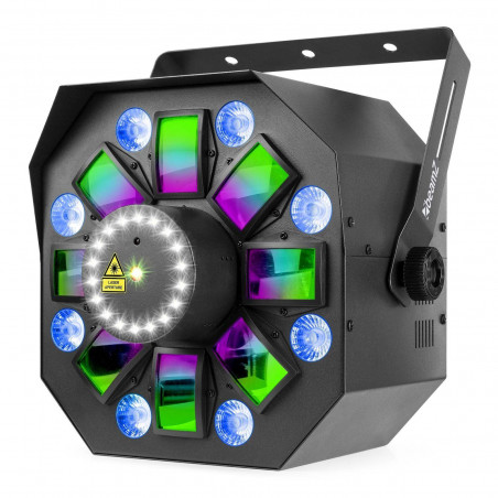 MULTIBOX Efecto Disco 4-en-1 Derby, PARLED, Laser y Strobo MULTIBOX Efecto Disco 4-en-1 Derby, PARLED, Laser y Strobo