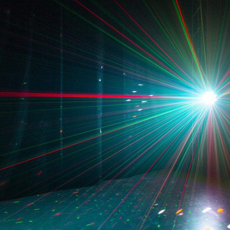 MULTIBOX Efecto Disco 4-en-1 Derby, PARLED, Laser y Strobo MULTIBOX Efecto Disco 4-en-1 Derby, PARLED, Laser y Strobo