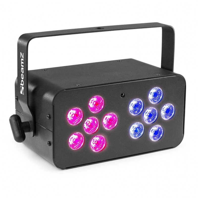 BeamZ DJ BANK 124 Efecto Disco PARLED RGBW, 2 unidades con 6x 4-en-1 LEDs,Mando a distancia IR,