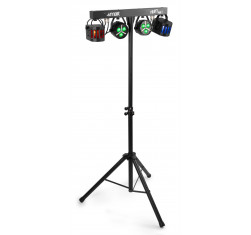 Partybar12 Kit Equipo Iluminacion Disco Derby,Led,Strobo,