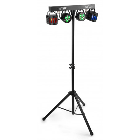 Partybar12 Kit Equipo Iluminacion Disco Derby,Led,Strobo,