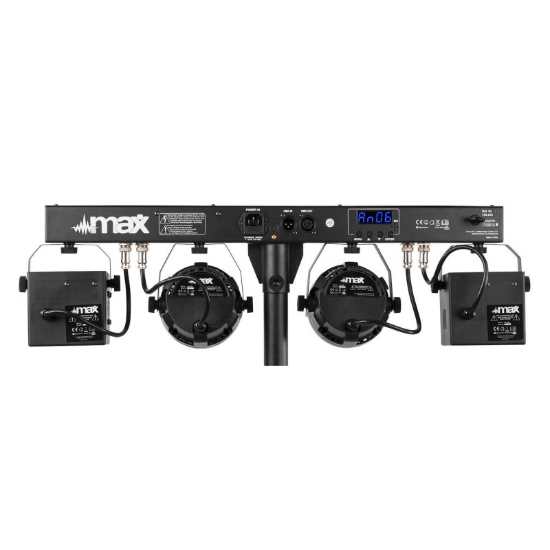 Partybar12 Kit Equipo Iluminacion Disco Derby,Led,Strobo,