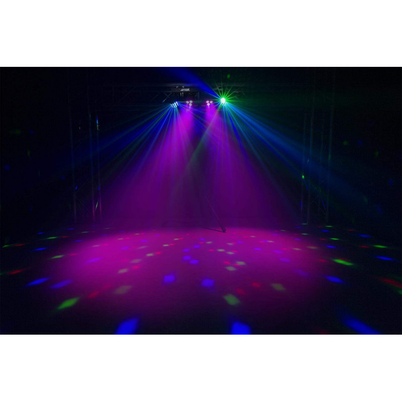 Partybar12 Kit Equipo Iluminacion Disco Derby,Led,Strobo,