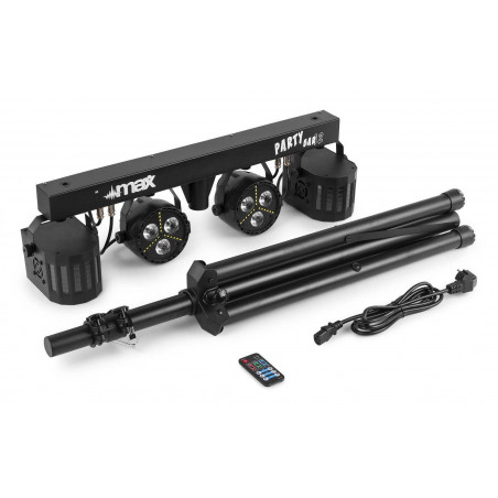 Partybar12 Kit Equipo Iluminacion Disco Derby,Led,Strobo,