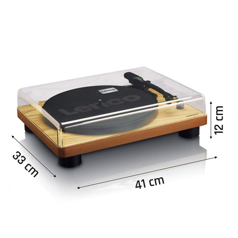 LENCO LS-50WD Giradiscos USB con altavoces incorporados