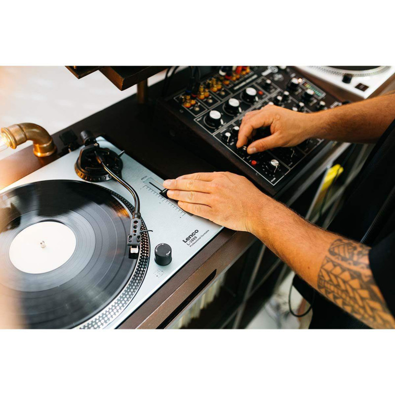 LENCO L-3809ME Giradiscos Tracción directa con USB