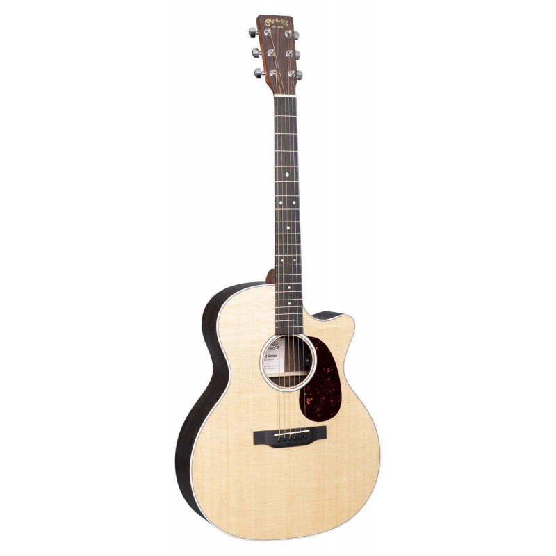 Este modelo cutaway Grand Performance de madera maciza es una guitarra con un sonido fantástico a un precio asequible.