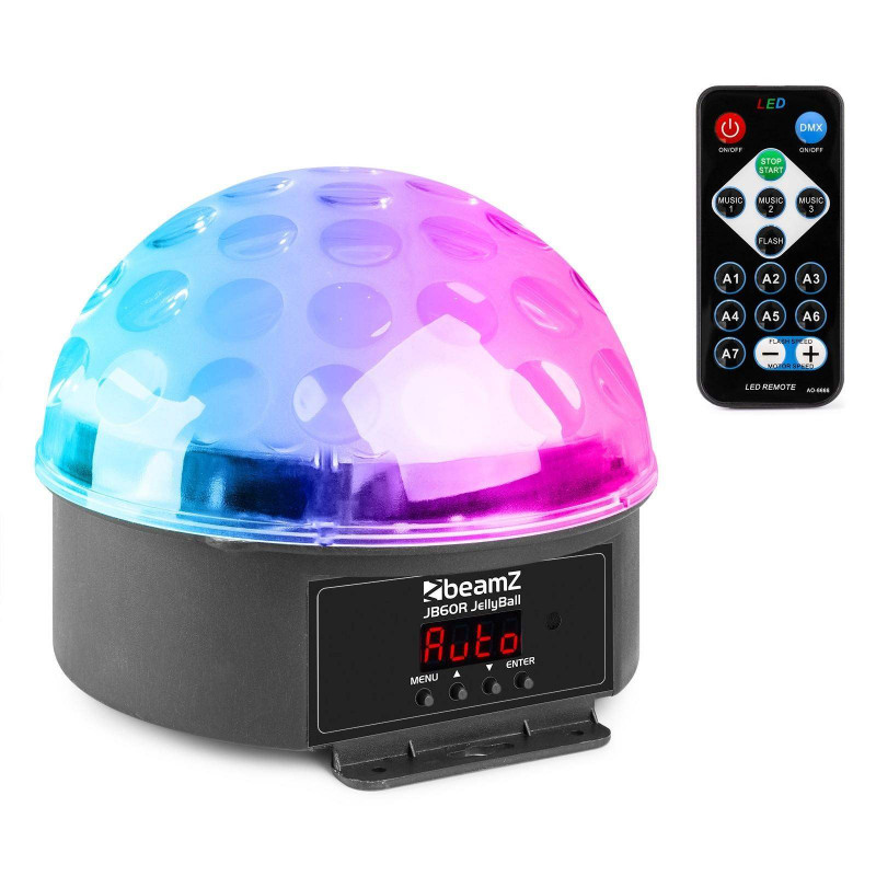 BEAMZ JB60R JELLY BALL DMX LED 6 colores efecto de luz ,6x 1W LEDs en colores RGBYWP