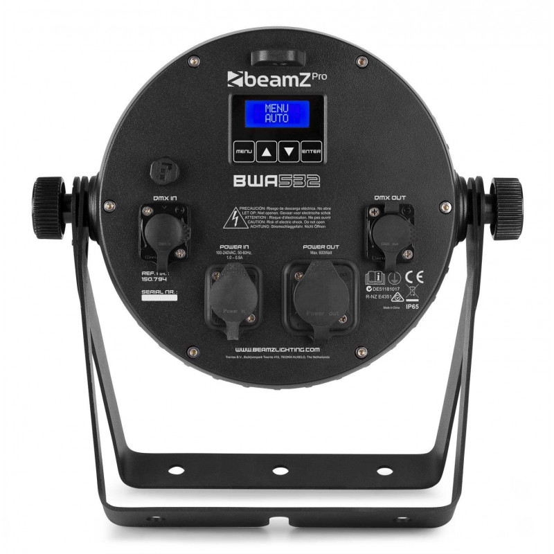 BeamZ BWA532 Foco PAR Aluminio IP65 LED 12x 12W 4-en-1