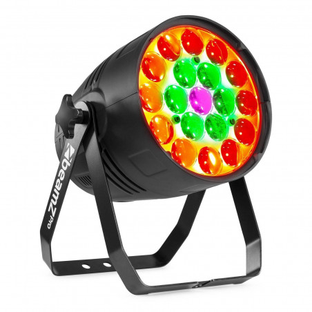 Puede funcionar con múltiples ajustes DMX con 3 zonas LED