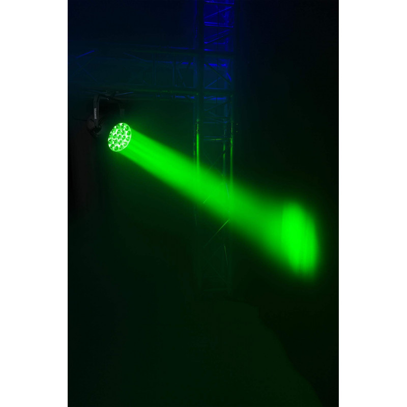 Puede funcionar con múltiples ajustes DMX con 3 zonas LED