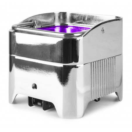 BeamZ BBP96SC Foco PAR LED Uplight con bateria 6x12W WDMX Cromado